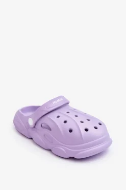Outlet Dziecięce Piankowe Klapki Fioletowe Cloudy Dzieci Chłopięce|Dziewczęce