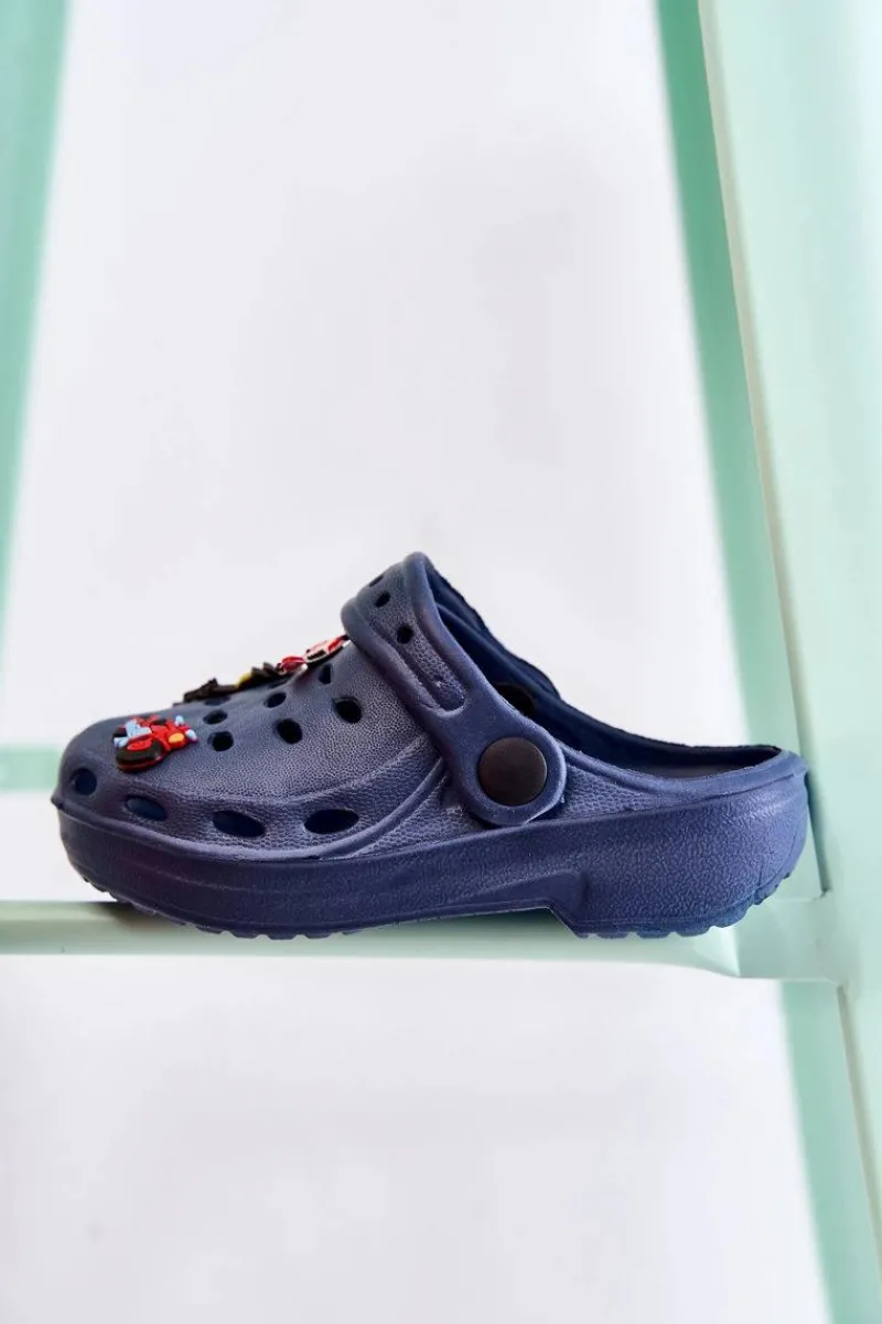 Chłopięce>Boto Dziecięce Piankowe Klapki Kroksy Granatowe Sailor