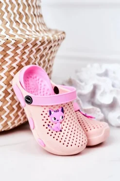 Dziewczęce>Boto Dziecięce Piankowe Klapki Kroksy Różowe Olivia