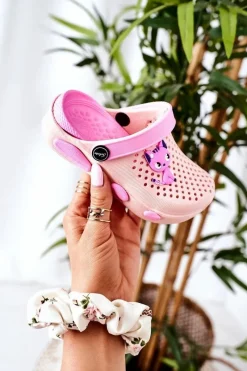 Dziewczęce>Boto Dziecięce Piankowe Klapki Kroksy Różowe Olivia