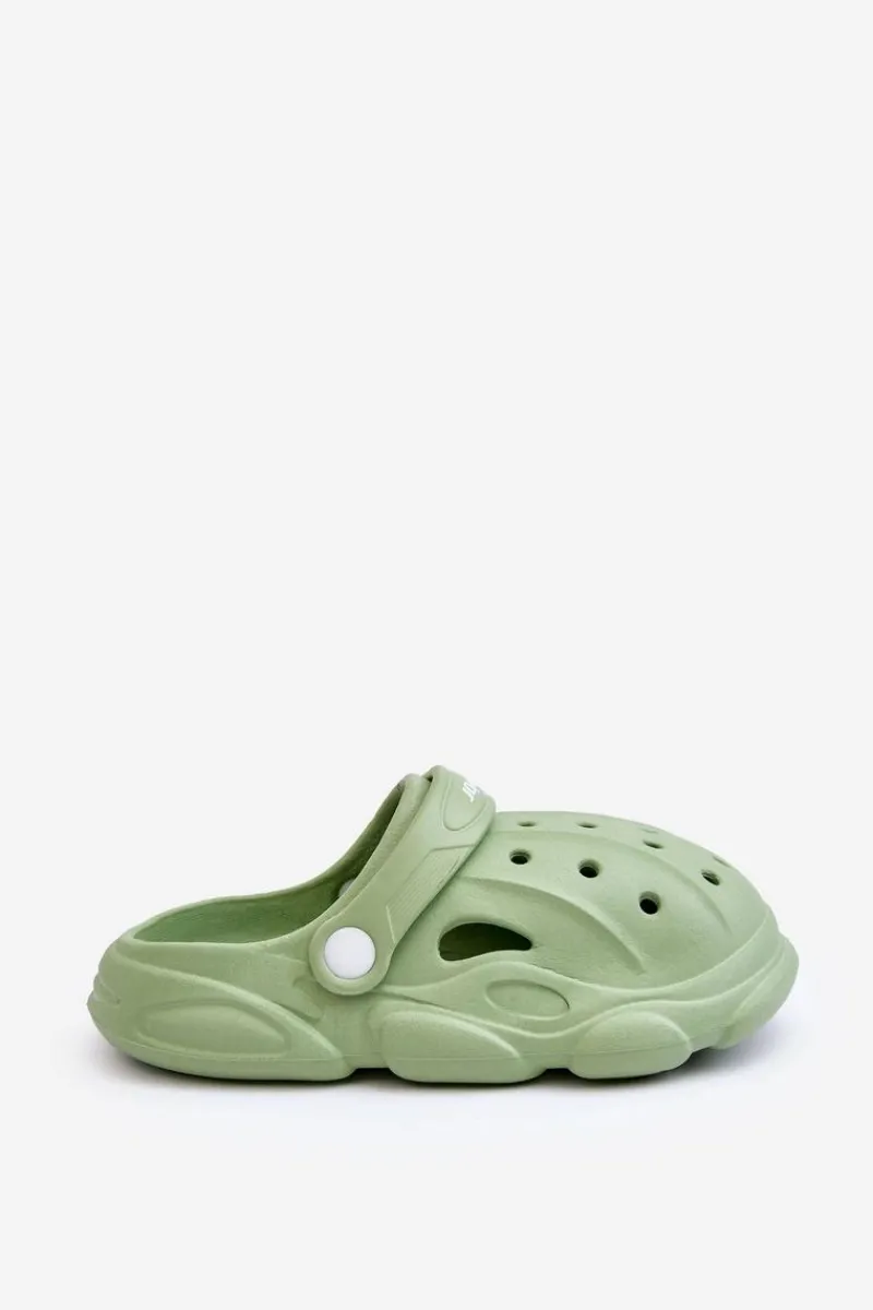 Chłopięce|Dziewczęce>Boto Dziecięce Piankowe Klapki Kroksy Zielone Cloudy