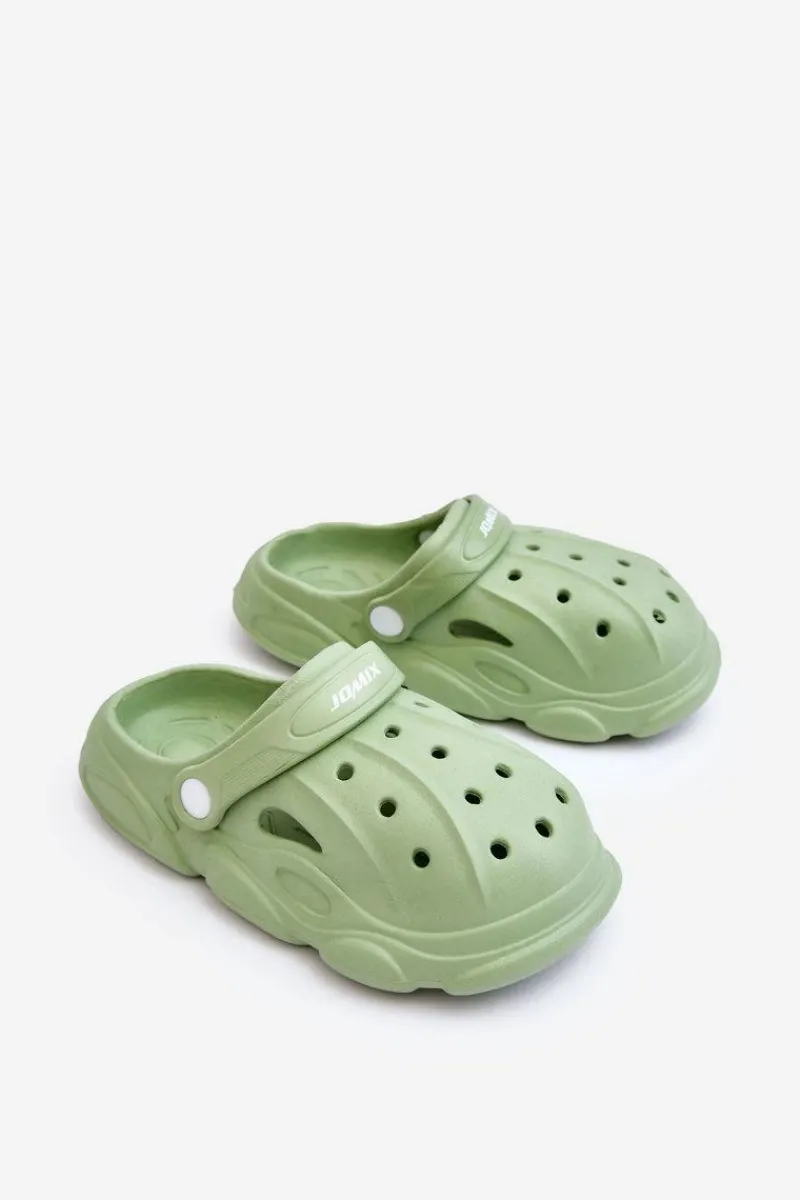 Chłopięce|Dziewczęce>Boto Dziecięce Piankowe Klapki Kroksy Zielone Cloudy