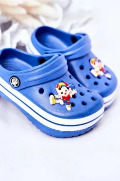 Chłopięce>Boto Dziecięce Piankowe Klapki Kroksy Niebieskie Lazy Day