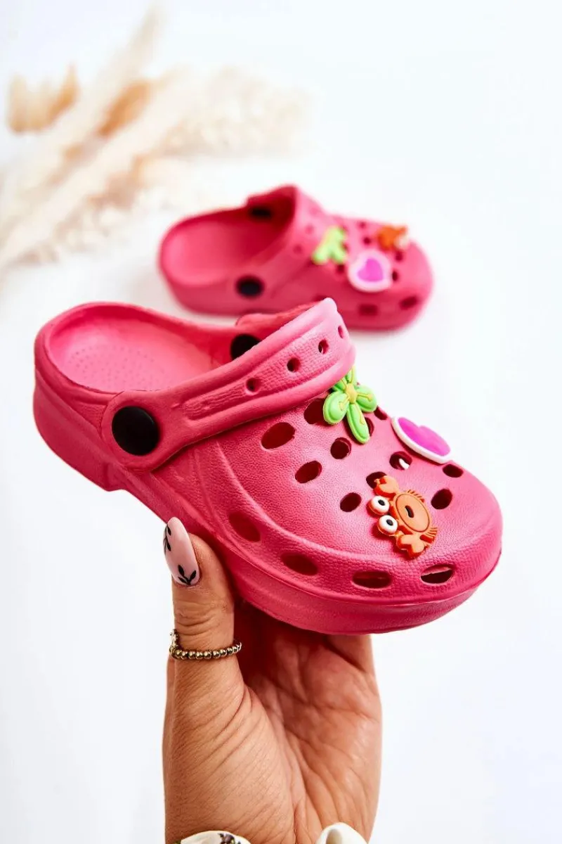 Dziewczęce>Boto Dziecięce Piankowe Klapki Kroksy Różowe Sailor