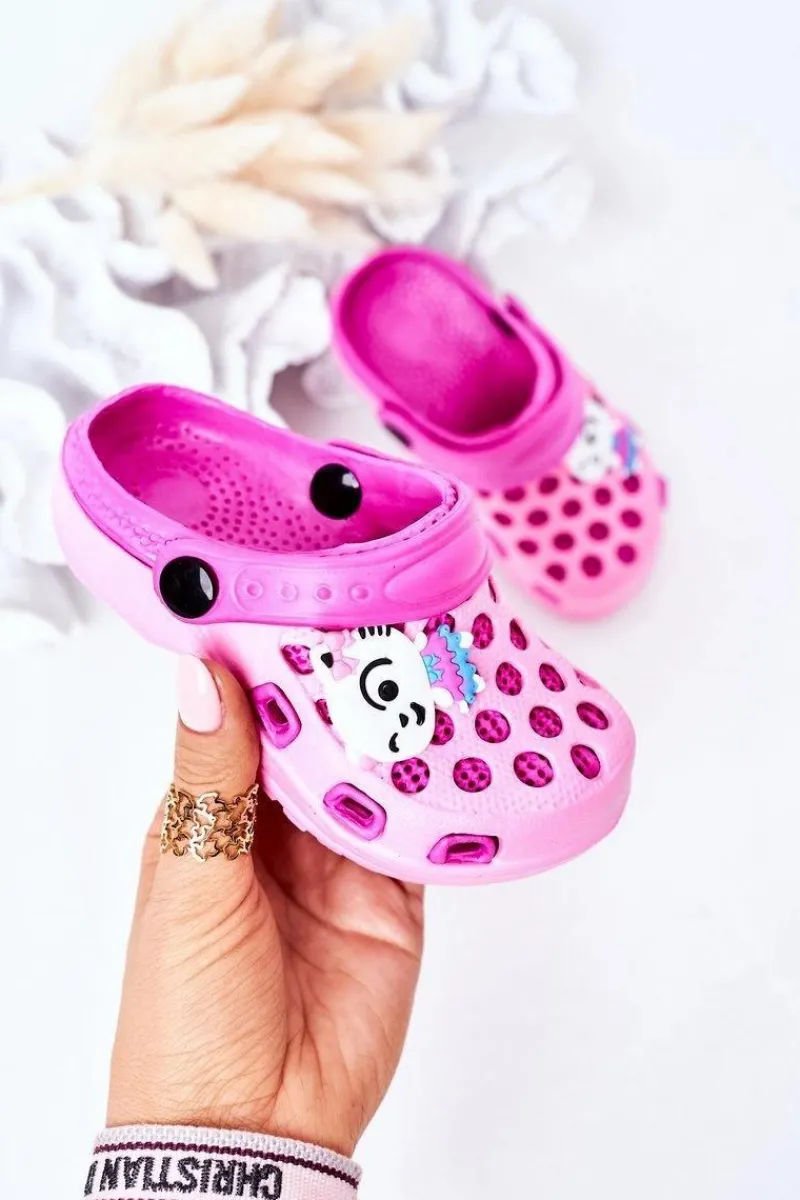 Dziewczęce>Boto Dziecięce Piankowe Klapki Kroksy Różowe Jupiter