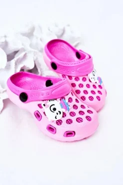 Dziewczęce>Boto Dziecięce Piankowe Klapki Kroksy Różowe Jupiter