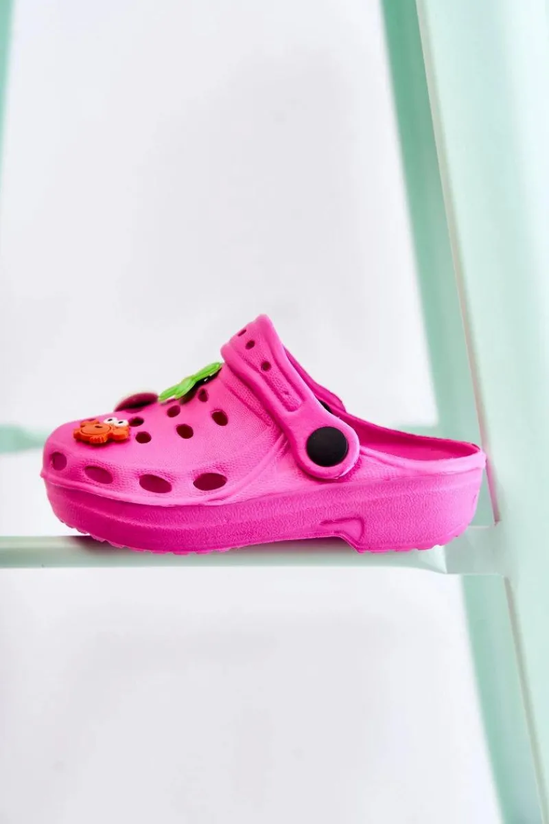 Dziewczęce>Boto Dziecięce Piankowe Klapki Kroksy Fuksja Sailor