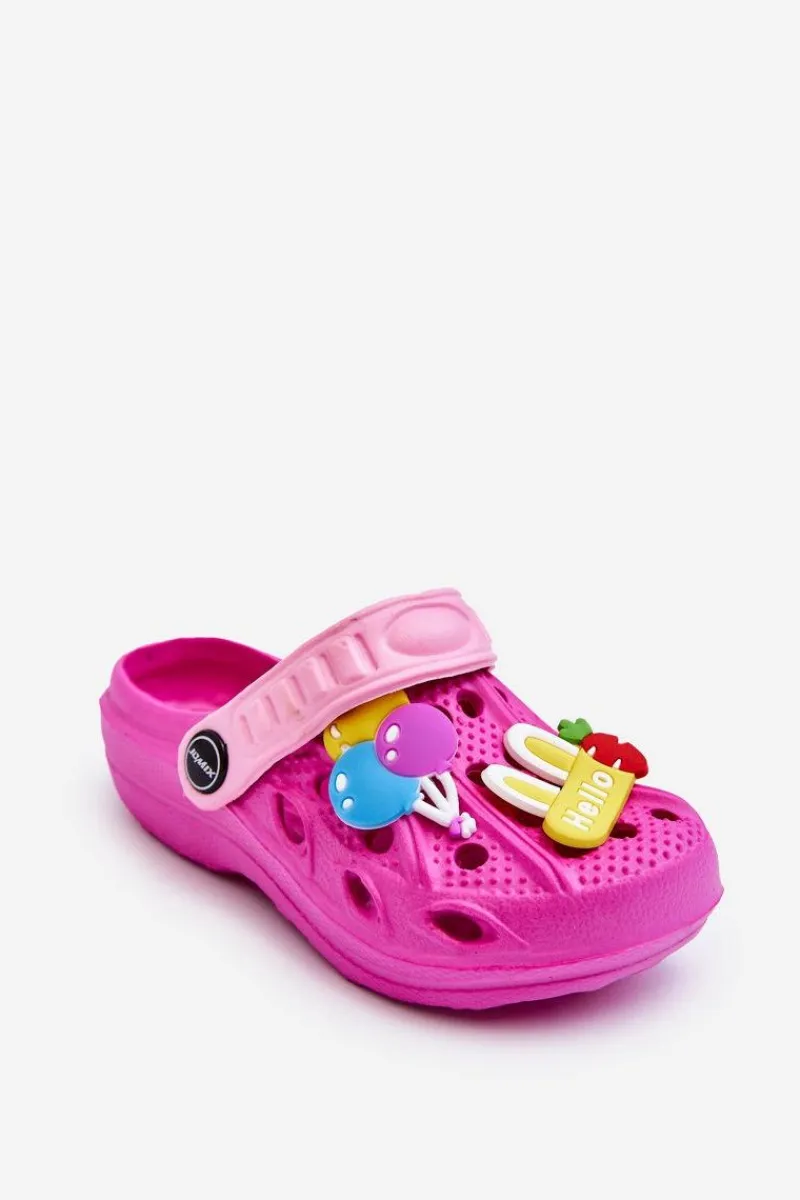 Best Dziecięce Piankowe Lekkie Kroksy Klapki Fuksja Sweets Dzieci Chłopięce