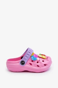 Chłopięce>Boto Dziecięce Piankowe Lekkie Kroksy Klapki Różowe Sweets