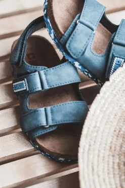 Chłopięce|Sandały Big Star></noscript>Big Star Shoes Dziecięce Sandałki Big Star JJ374117 Granatowe