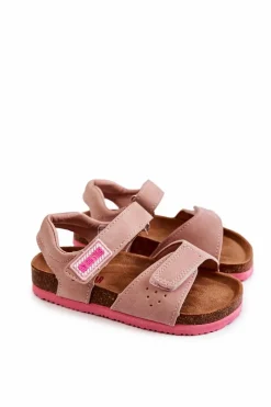 Outlet Dziecięce Sandałki Big Star JJ374121 Różowe Damskie Dziewczęce|Sandały Big Star