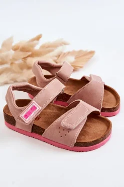 Outlet Dziecięce Sandałki Big Star JJ374121 Różowe Damskie Dziewczęce|Sandały Big Star