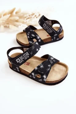 Online Big Star Shoes Dziecięce Sandałki Big Star JJ374380 Czarne