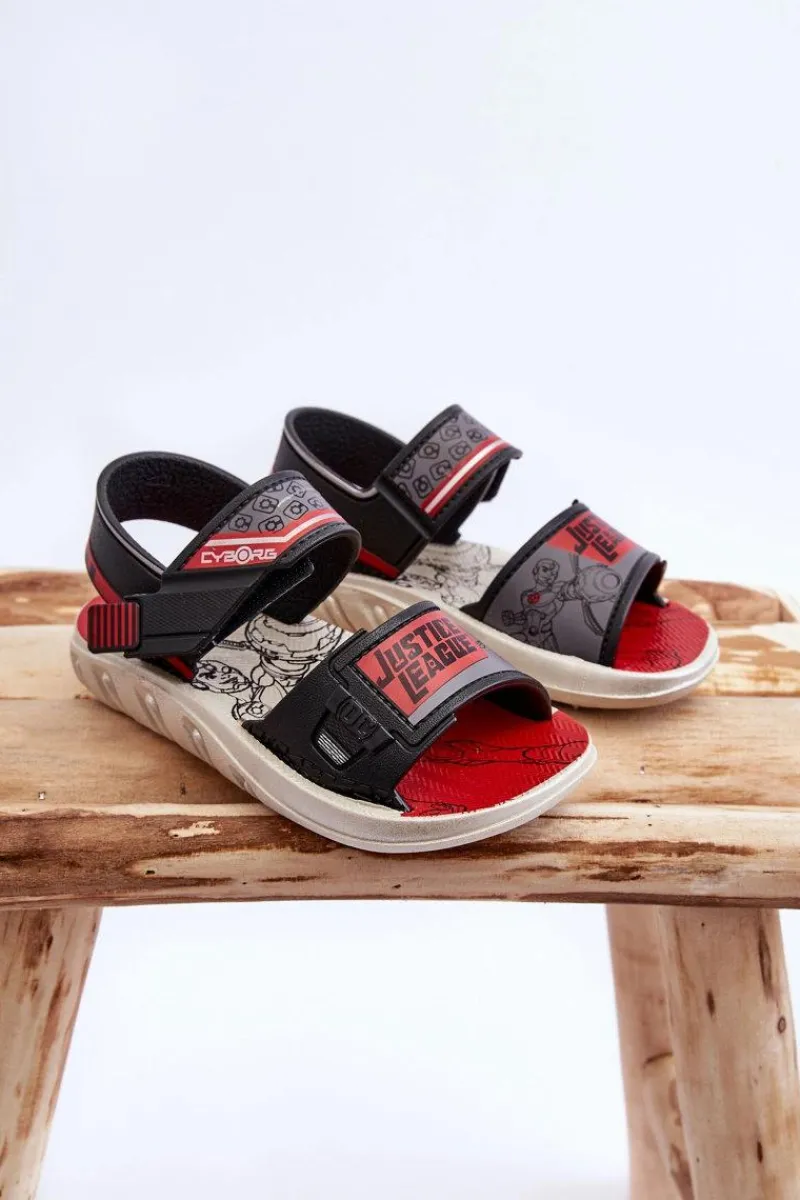 Discount Boto Dziecięce Sandałki Grendene Kids JJ385011 Czarno-Czerwone