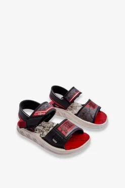 Discount Boto Dziecięce Sandałki Grendene Kids JJ385011 Czarno-Czerwone