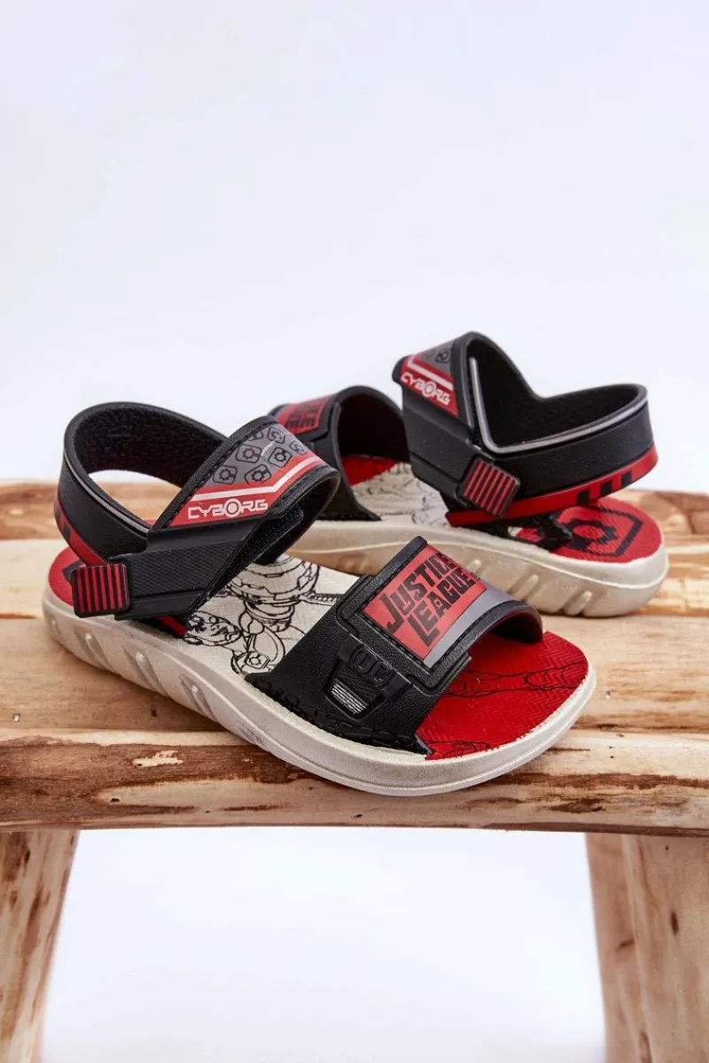 Discount Boto Dziecięce Sandałki Grendene Kids JJ385011 Czarno-Czerwone