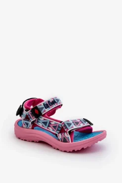 Outlet Dziecięce Sandałki LCW-24-34-2600 Różowe Dzieci Dziewczęce