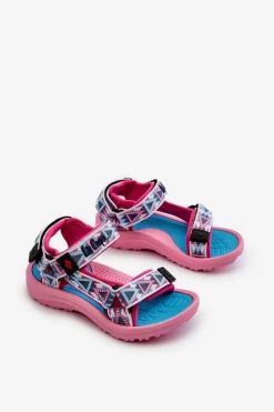Outlet Dziecięce Sandałki LCW-24-34-2600 Różowe Dzieci Dziewczęce
