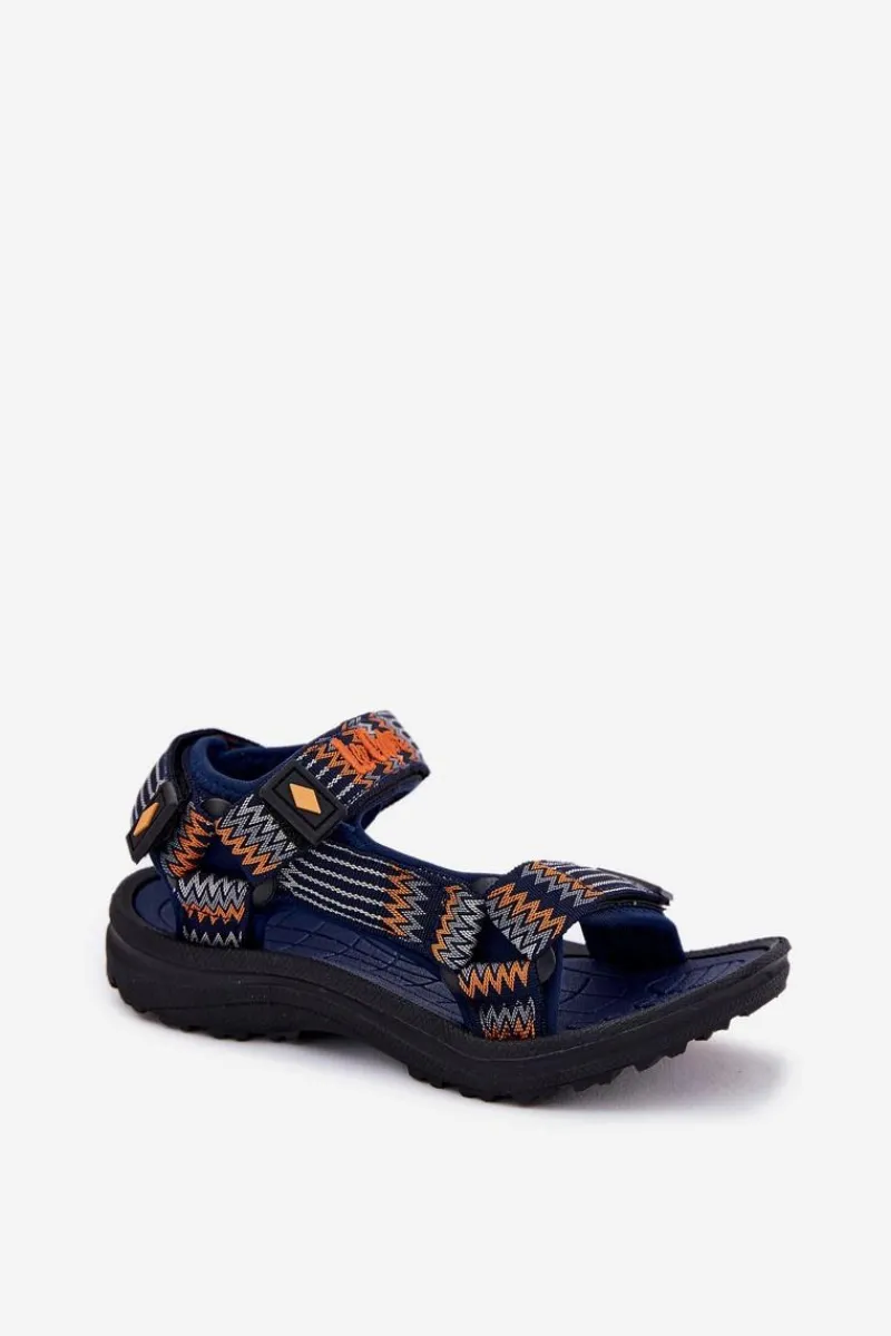 Sale Dziecięce Sandałki LCW-25-34-3571K Granatowe Dzieci Chłopięce
