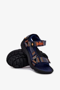 Sale Dziecięce Sandałki LCW-25-34-3571K Granatowe Dzieci Chłopięce