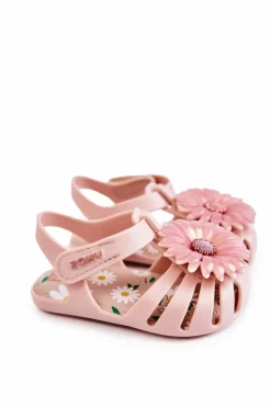 Clearance ZAXY Dziecięce Sandałki Na Rzep Pachnące JJ385032 Jasnoróżowe