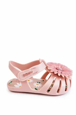 Clearance ZAXY Dziecięce Sandałki Na Rzep Pachnące JJ385032 Jasnoróżowe