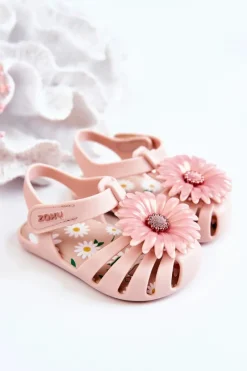 Clearance ZAXY Dziecięce Sandałki Na Rzep Pachnące JJ385032 Jasnoróżowe