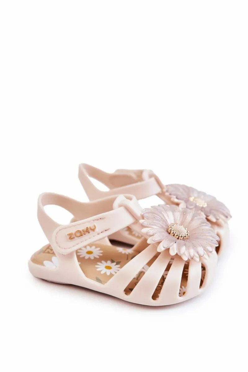 Clearance Dziecięce Sandałki Na Rzep Pachnące JJ385031 Beżowe Dzieci Chłopięce|Dziewczęce