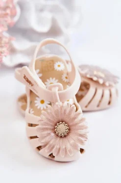 Clearance Dziecięce Sandałki Na Rzep Pachnące JJ385031 Beżowe Dzieci Chłopięce|Dziewczęce