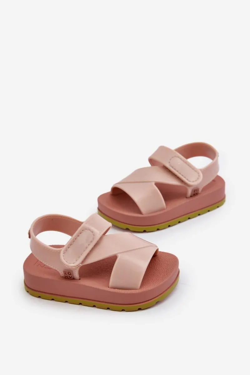 Chłopięce|Dziewczęce>ZAXY Dziecięce Sandałki Na Rzep Pachnące LL385002 Jasnoróżowe Różowy