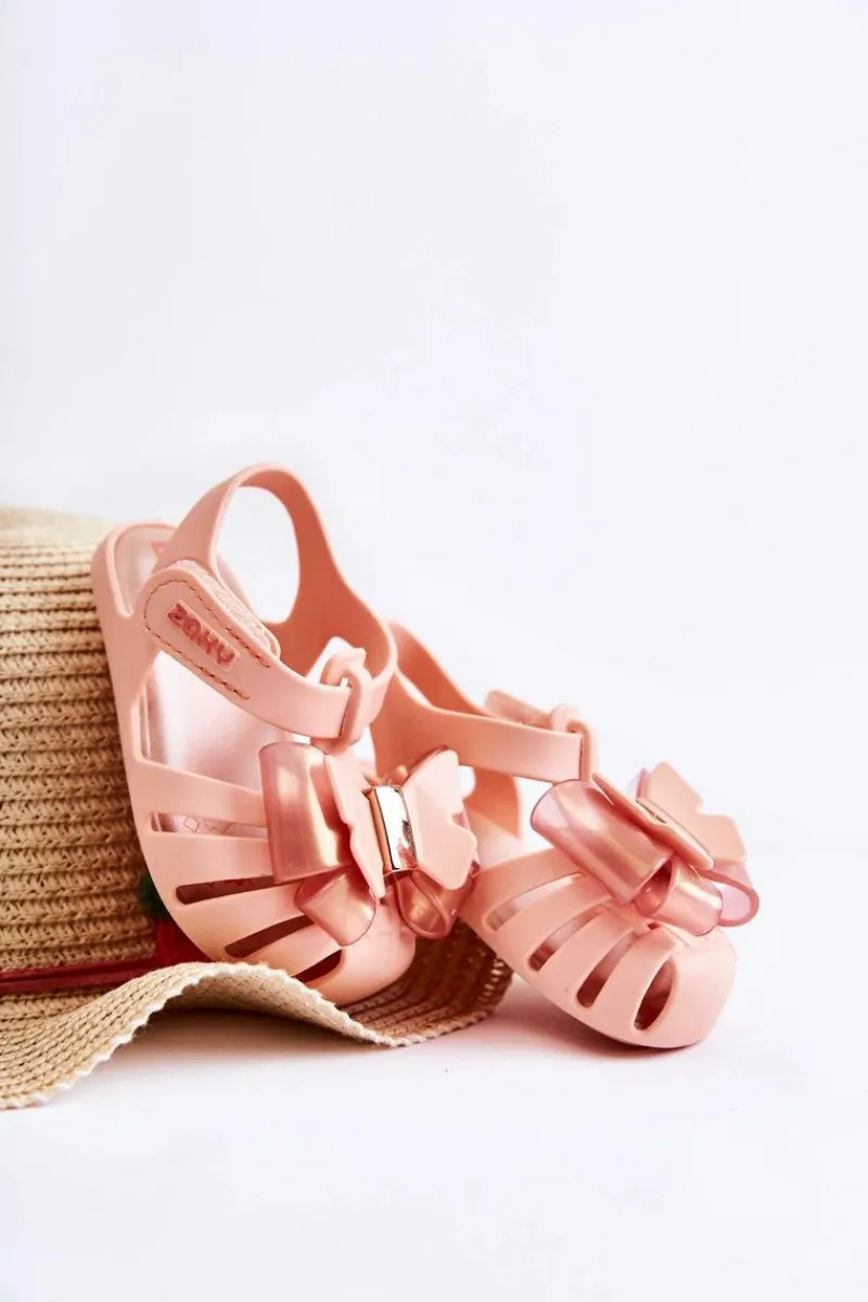 Online ZAXY Dziecięce Sandałki Na Rzep Pachnące JJ385036 Nude