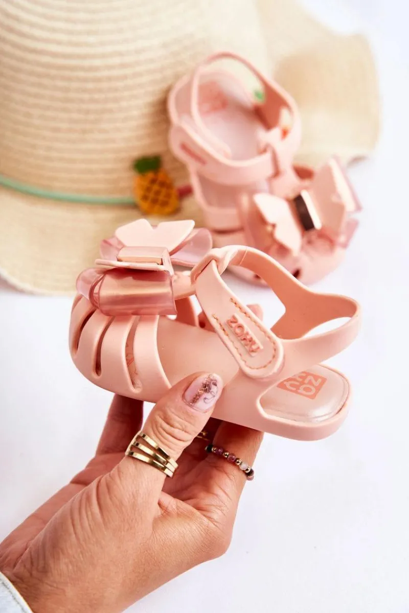 Online ZAXY Dziecięce Sandałki Na Rzep Pachnące JJ385036 Nude