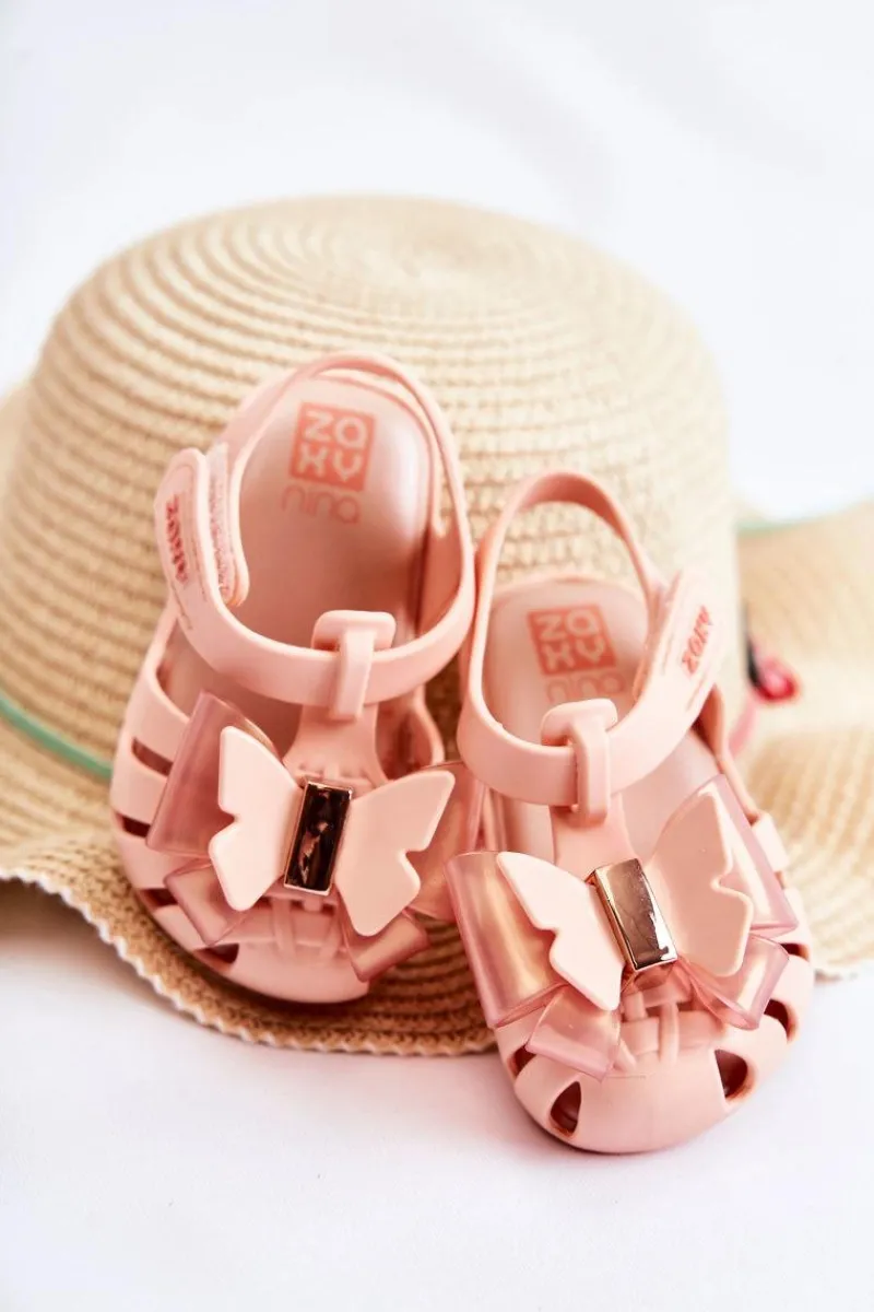 Online ZAXY Dziecięce Sandałki Na Rzep Pachnące JJ385036 Nude