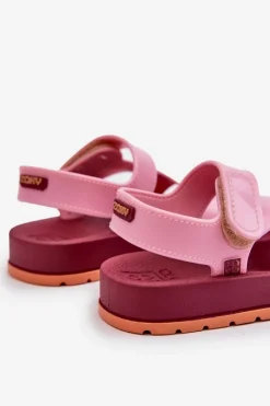 Hot ZAXY Dziecięce Sandałki Na Rzep Pachnące LL385001 Różowe Różowy