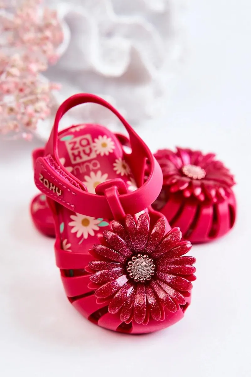 Chłopięce|Dziewczęce>ZAXY Dziecięce Sandałki Na Rzep Pachnące JJ385030 Ciemnoróżowe