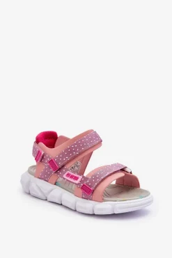 Dziewczęce|Sandały Big Star>Big Star Shoes Dziecięce Sandałki Na Rzep Big Star LL374202 Różowe Różowy