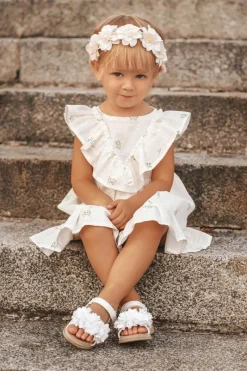 Dziewczęce>Boto Dziecięce Sandałki Na Rzep Świecące Białe Milena