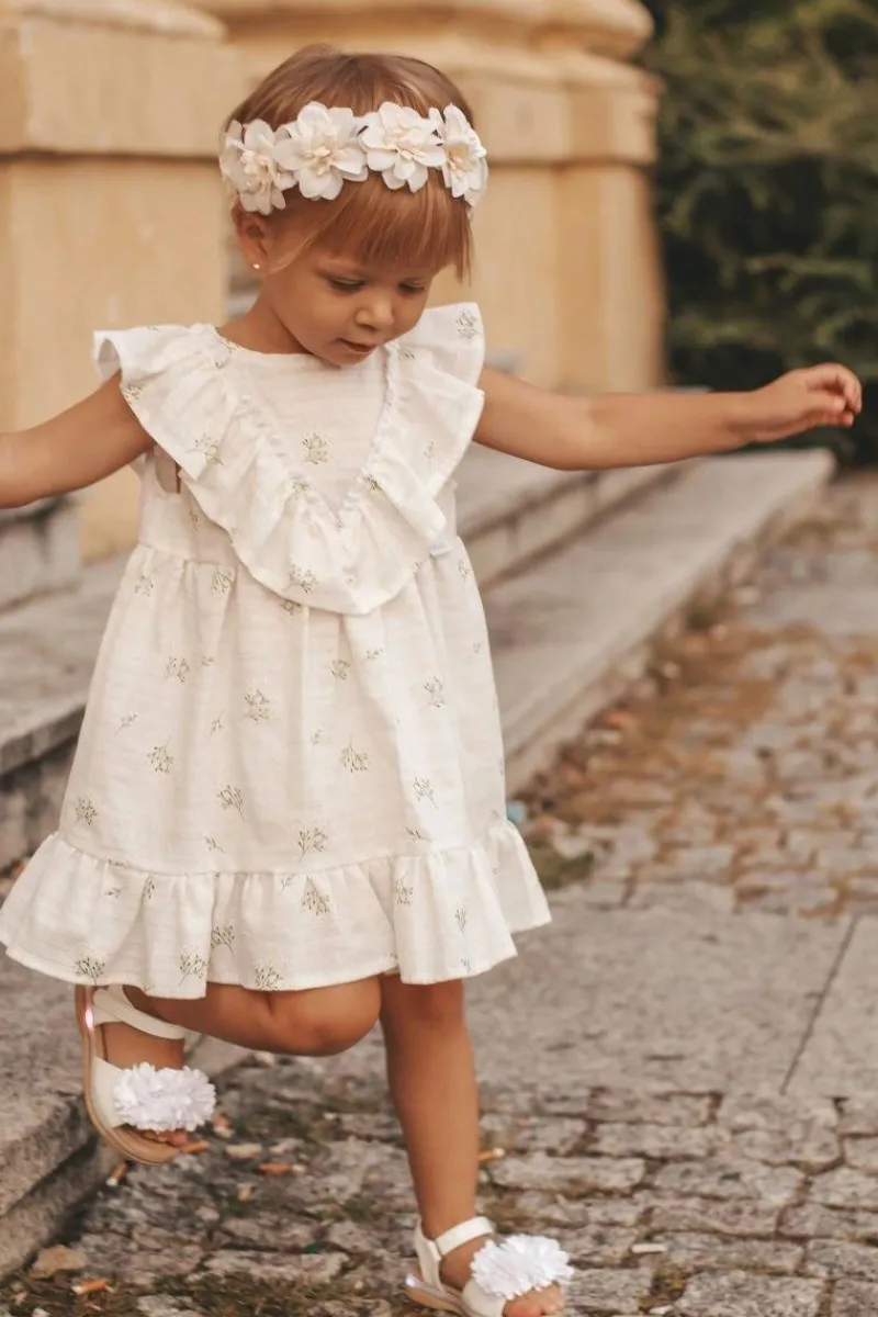 Dziewczęce>Boto Dziecięce Sandałki Na Rzep Świecące Białe Milena