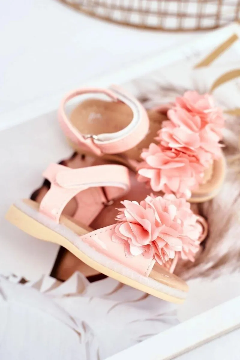 Online Boto Dziecięce Sandałki Na Rzep Świecące Różowe Milena