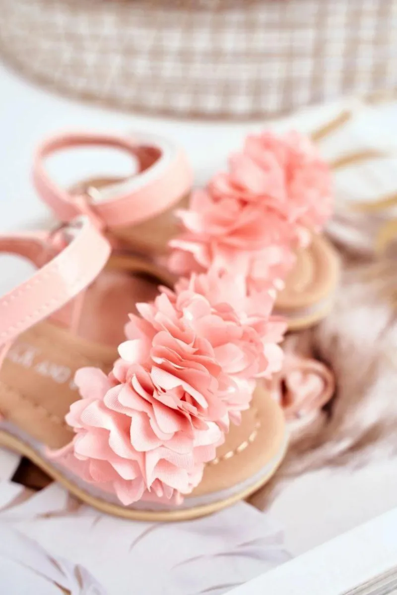 Online Boto Dziecięce Sandałki Na Rzep Świecące Różowe Milena