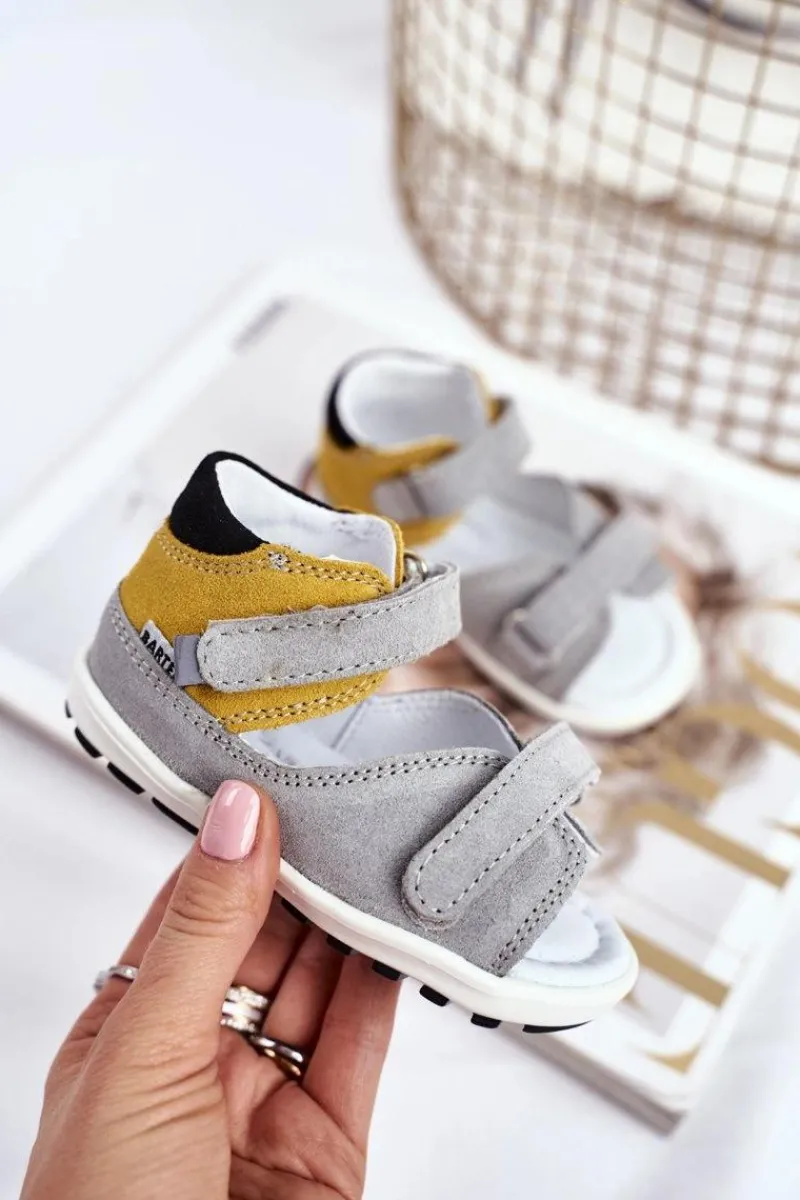 Clearance Dziecięce Sandałki Profilaktyczne Mini First Steps BARTEK W-71266 Dzieci Chłopięce