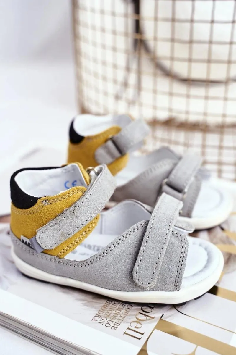 Clearance Dziecięce Sandałki Profilaktyczne Mini First Steps BARTEK W-71266 Dzieci Chłopięce