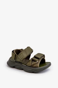 Best Boto Dziecięce Sandałki Zapinane Na Rzepy Zielone Orretta Zielony