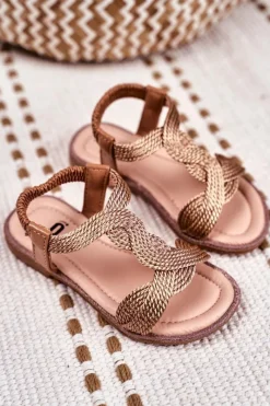 New Boto Dziecięce Sandały Champagne Lamado