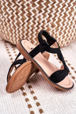 Discount Boto Dziecięce Sandały Czarne Lamado