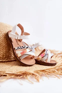 Clearance Boto Dziecięce Sandały Na Lato Białe Nelson