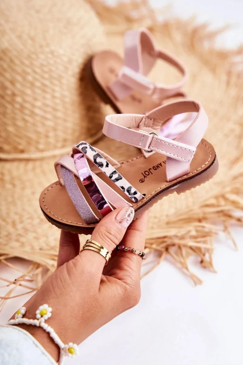 Discount Dziecięce Sandały Na Lato Różowe Nelson Dzieci Dziewczęce