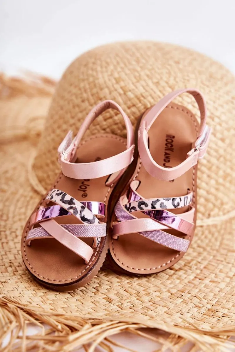 Discount Dziecięce Sandały Na Lato Różowe Nelson Dzieci Dziewczęce