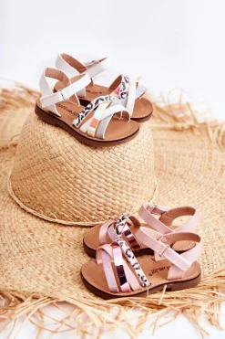 Discount Dziecięce Sandały Na Lato Różowe Nelson Dzieci Dziewczęce
