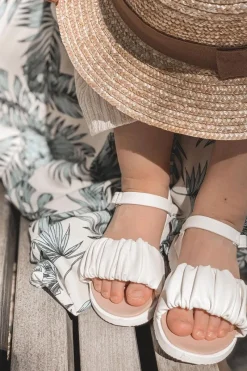 Dziewczęce>Boto Dziecięce Sandały Na Rzep Białe Aimy